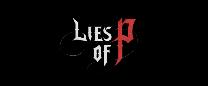 Logo for Lies of P on a black background